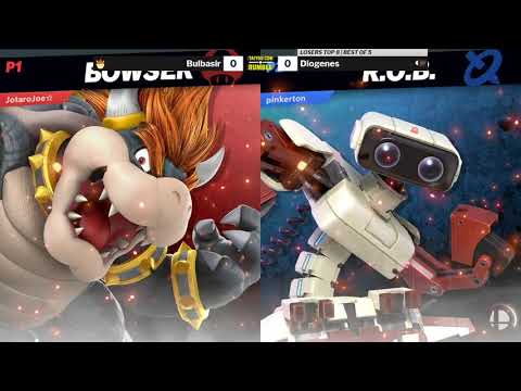 Taiyou Con Rumble 2 SSBU Losers Top 8 - Diogenes (ROB) vs Bulbasir (Bowser)