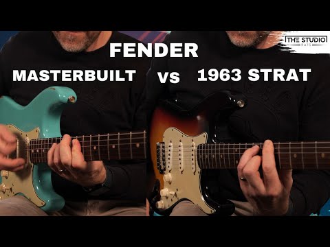 Fender 1963 Strat and a Masterbuilt Stratocaster