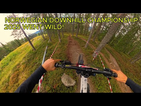 MY FIRST EVER DOWNHILL RACE AND THE TRAIL WAS INSANE! (Drammen bike park NM 2025)