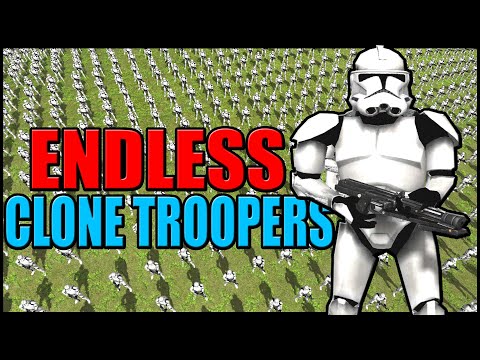 Endless Waves of CLONE TROOPERS! - Men of War: Star Wars Mod Battle Simulator