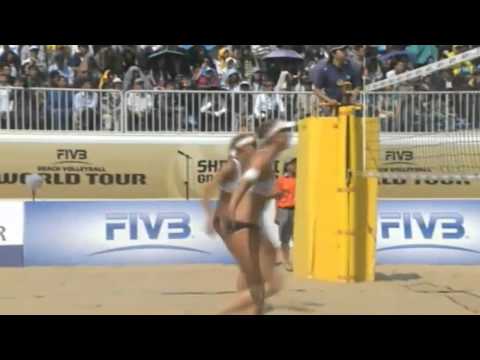 FIVB Shanghai Grand Slam - Bronze Match: Salgado Rufino-Solberg Salgado - van Gestel-Meppelink