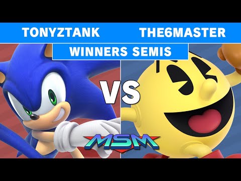 MSM Online 3 - TonyZTank (Sonic) Vs The6Master (Pac Man) Winners Semis - Smash Ultimate