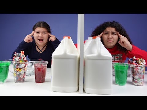 Twin Telepathy Christmas slime challenge