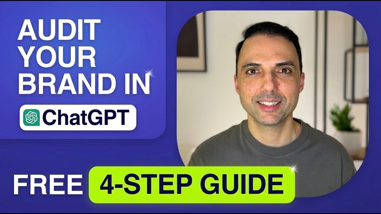 Watch on YouTube: the 4-step AI visibility audit framework walkthrough by Joao da Silva
