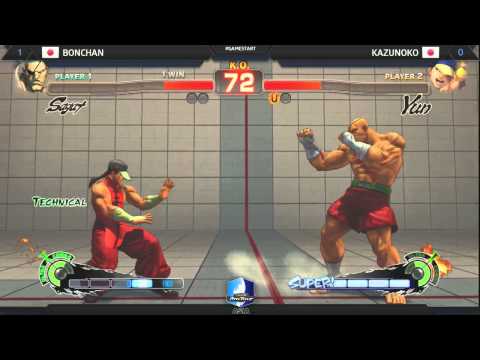 Double Elimination - Top 8 Losers - Kazunoko (Yun) Vs. Bonchan (Sagat)