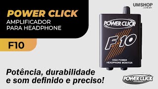Video thumbnail for POWER CLICK  AMPLIFICADOR DE FONE DE OUVIDO F10 by UM SHOP