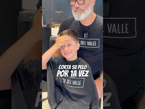 Javi, 7 years old. His present? A haircut.