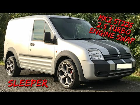 MODIFIED FORD TRANSIT CONNECT ST225 *MK2 FOCUS ST 2.5 TURBO ENGINE SWAP*