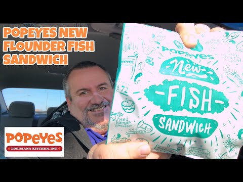 Popeyes Flounder Fish Sandwich | Popeyes Fish Sandwich 2020