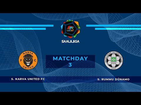 Narva United FC - Rummu Dünamo. Coolbet Saaliliiga. MD 3. Live stream