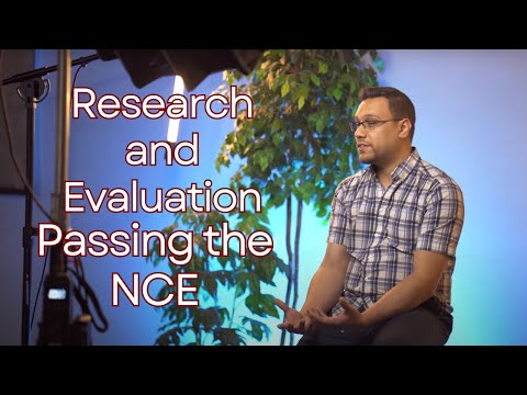 Research and Program Evaluation - Passing the National Counselor Exam (NCE)