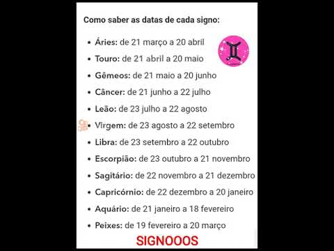 Vídeo: Calendário Signos: perguntas e respostas do zodíaco