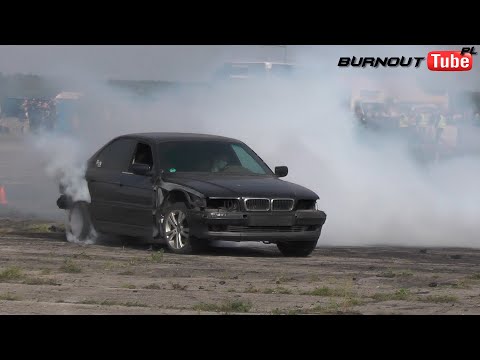 Pokaz mocy BMW E38 730 V8 "JONY" - Zakończenie sezonu 2021 Drift Piła