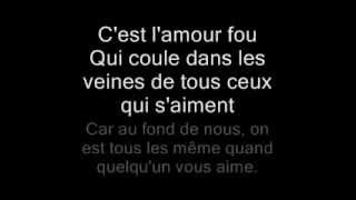 L'amour fou - Frédéric François + paroles