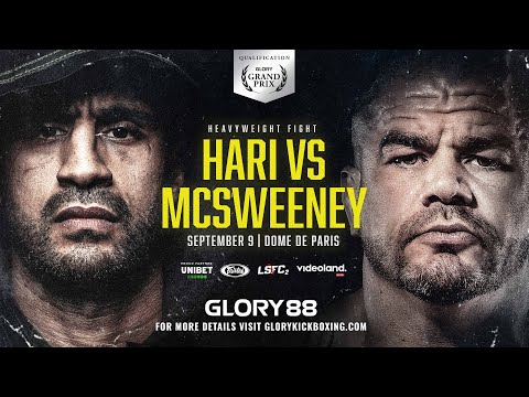 GLORY 88 on Sat., Sept. 9, 2023 at 2 p.m. ET on Fight Network