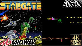 Stargate Arcade ( Midway 1981 ) 4k Gameplay