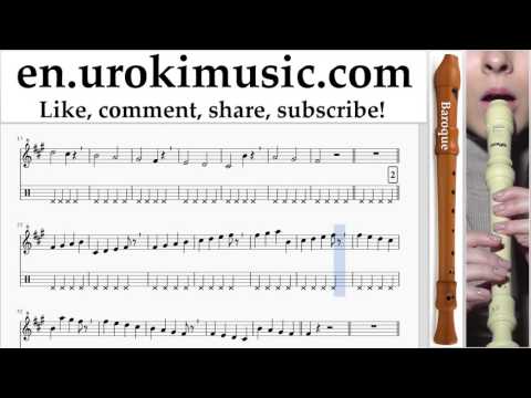 How to Play Recorder (B.) Sia - Cheap Thrills Tabs Part#1 um-i352