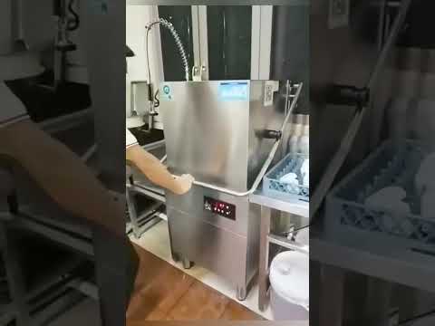commercial hood type dishwasher
