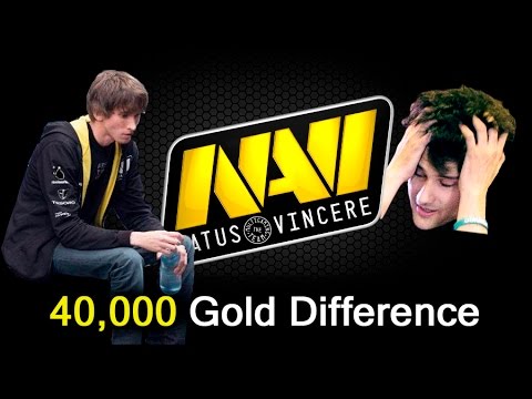 NaVi 40,000 gold difference NotLikeThis — Dota 2