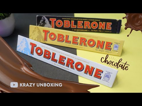 Toblerone White Chocolate,Honey and Almond and Tone Bitter Sweet Chocolate (Pack of 3) Unboxing
