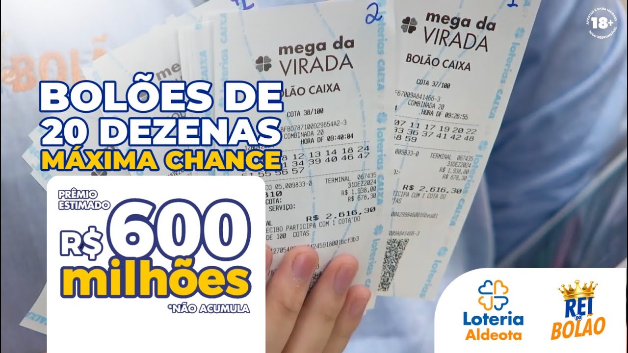 20 DEZENAS: A MÁXIMA CHANCE DE ACERTAR A MEGA DA VIRADA 2024