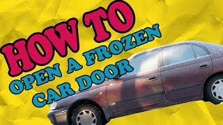 How to open a frozen car door - Part 2 - Melting the locks