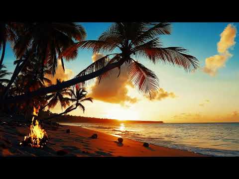 🌊🔥 4K Lagerfeuer am Meer | Campfire at beach 🌊🔥