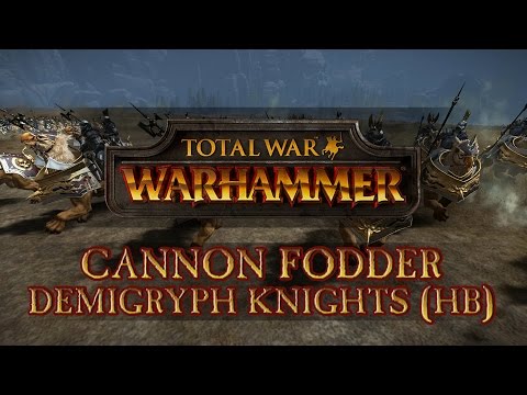 Total War: Warhammer - Cannon Fodder: Zombie Horde vs Demigryph Knights (Halberds)!