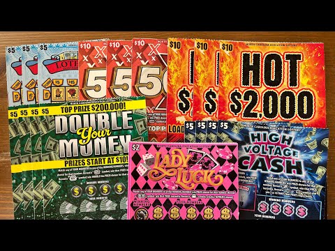 $125 North Carolina Lottery Scratch-Offs!🙀Almost a Win All!🙀