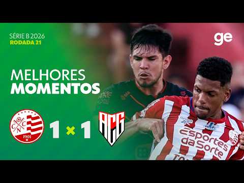 Gols e lances de Náutico x Atlético-GO