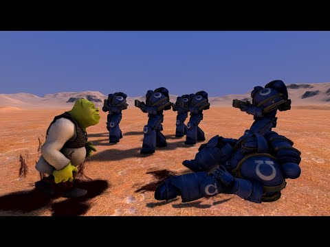 Can Shrek defeat 8 Space Marines? - UEBS