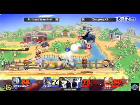 Super Smash Sundays 35 – Zenyou/K9sBruce (Red Team) Vs. Strides/Warchief (Blue Team) Losers Side