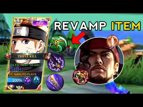 BINGO! THIS REVAMP ITEM IS TOO PERFECT FOR SUN NEW BUILD!! | SUN BEST BUILD 2023 | MLBB