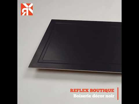 Carrelage mur Boiserie décor noir