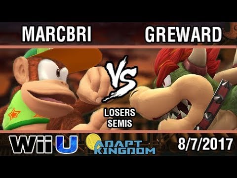 [Adapt Kingdom] Marcbri (Diddy Kong) vs Greward (Bowser) SSB4 Losers Semis