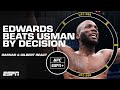 Reaction to the scoring of Leon Edwards’ win vs. Kamaru Usman at UFC 286 | UFC Post Show