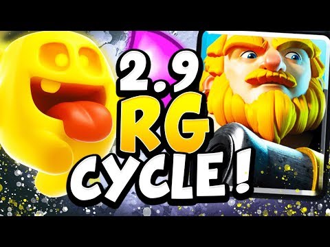 TOP LADDER with NEW 2.9 ROYAL GIANT CYCLE DECK! - CLASH ROYALE