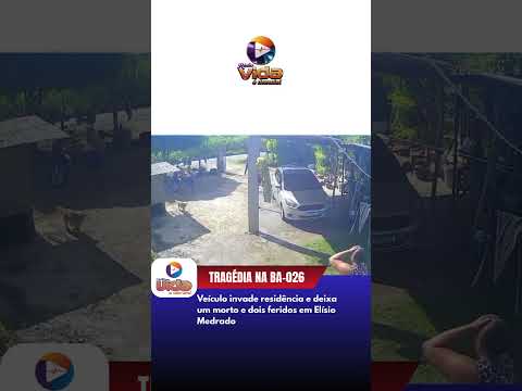 Veículo invade residência e deixa um morto e dois feridos em Elísio Medrado