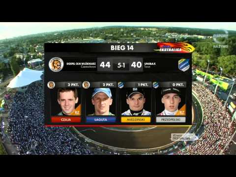 Włókniarz Częstochowa vs Apator Toruń - 14 bieg - fenomenalna szarża Łaguty!