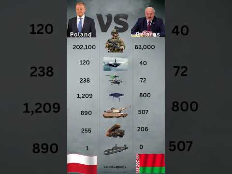 Poland vs Belarus Military Comparison 2026 | Fighters, Tanks, Helicopters, Drones & More