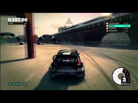 DiRT 3: Gymkhana Jump Tutorial - How to Get Platinum Medal