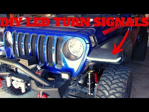 Jeep Wrangler JL DIY LED Day Time Running Lights/Turn Signal , How To Trim Your JL Sport Fenders