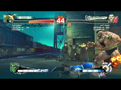 SF4 AE(2012) - ZzangMoo(Zangief) vc2 Janet(Boxer)-1