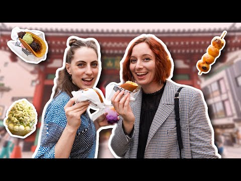 在東京的淺草吃日本菜 (Eating Japanese Food In Asakusa, Tokyo)
