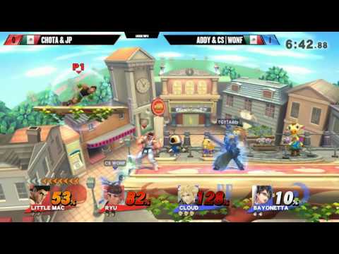SF5 Smash 4 Doubles - Chota & JP Vs. Addy & CS | Wonf - SSB4 Losers Top 8 - Smash Wii U