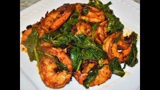 Spicy Shrimp And Basil Stir Fry | Easy Spicy Shrimp Stir Fry