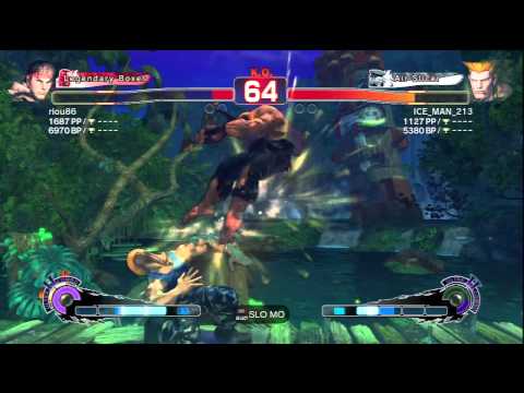 riou86 (Ryu) Vs ICE_MAN_2113 (Guile) SSF4 AE Ranked Matches - PSN