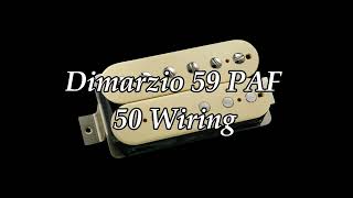 Video thumbnail for Dimarzio 59 PAF Bridge vs Gibson Burstbucker 2 Bridge | 50's wiring by Kuitaristi