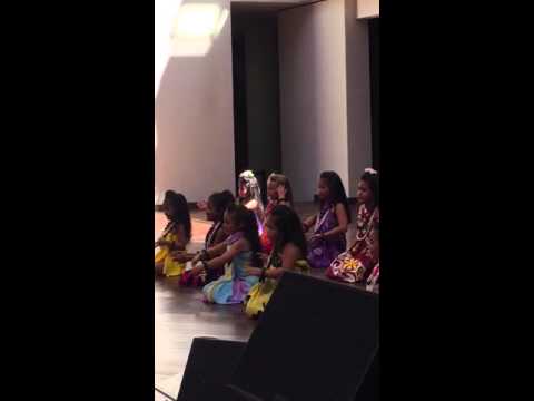 Adeline's 1st Hula Performance at Ala Moana with Akala Dance