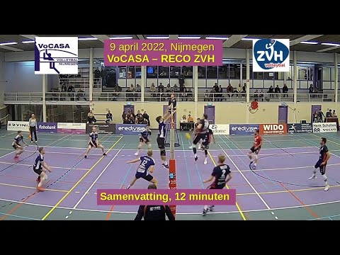 2022-04-09 VoCASA - RECO ZVH (samenvatting, 12 min) Eredivisie Heren Volleybal